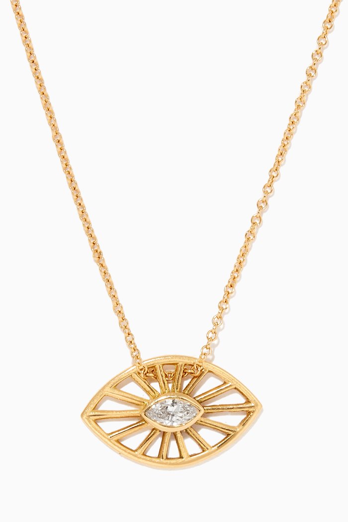 

Echo Eye Necklace with Diamond in 18kt Yellow Gold