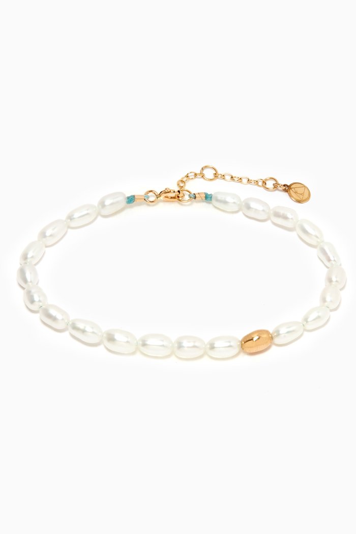 

Vianna Bracelet with Large Pearls in 18kt Yellow Gold