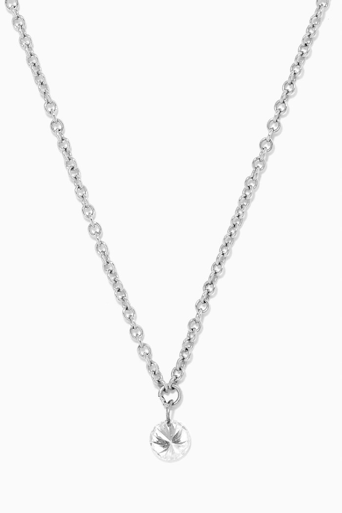 

Aria Necklace with Diamond in 18kt White Gold