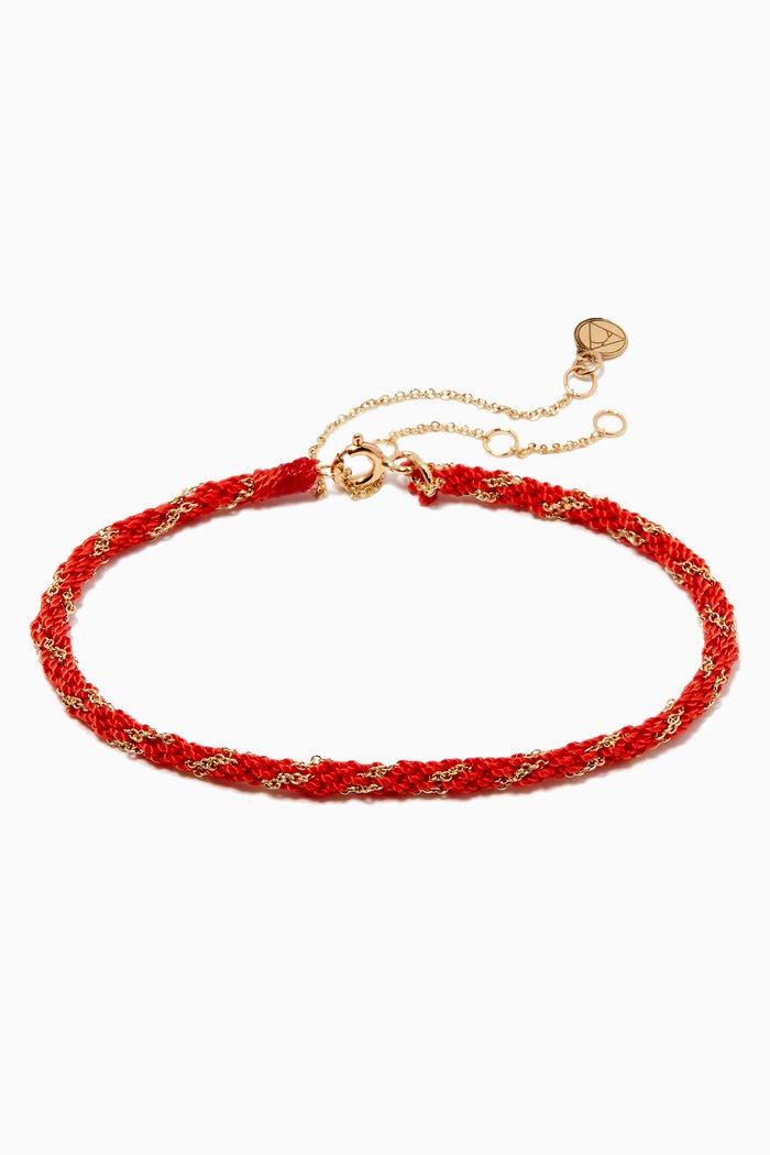 

Kumachi Silk Cord Bracelet in 18kt Yellow Gold