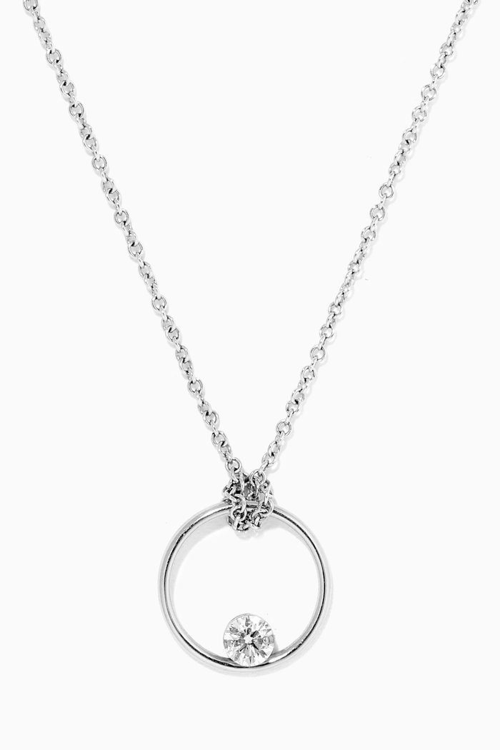 

Echo Eclipse Necklace with Diamond in 18kt White Gold