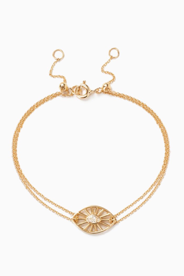 

Echo Eye Bracelet with Diamond in 18kt Yellow Gold