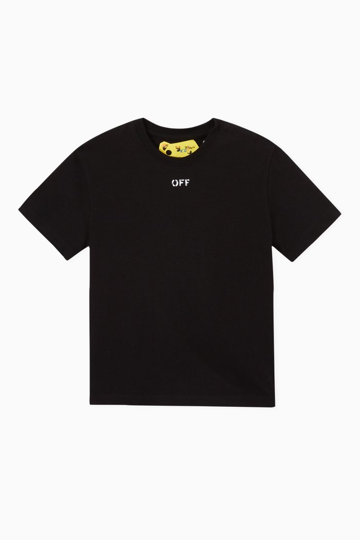 

Stamp Logo T-shirt in Cotton Jersey, Black