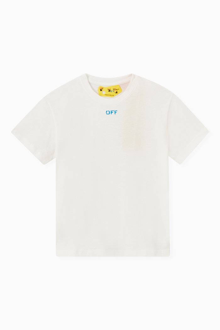 

Stamp Logo T-shirt in Cotton Jersey, White