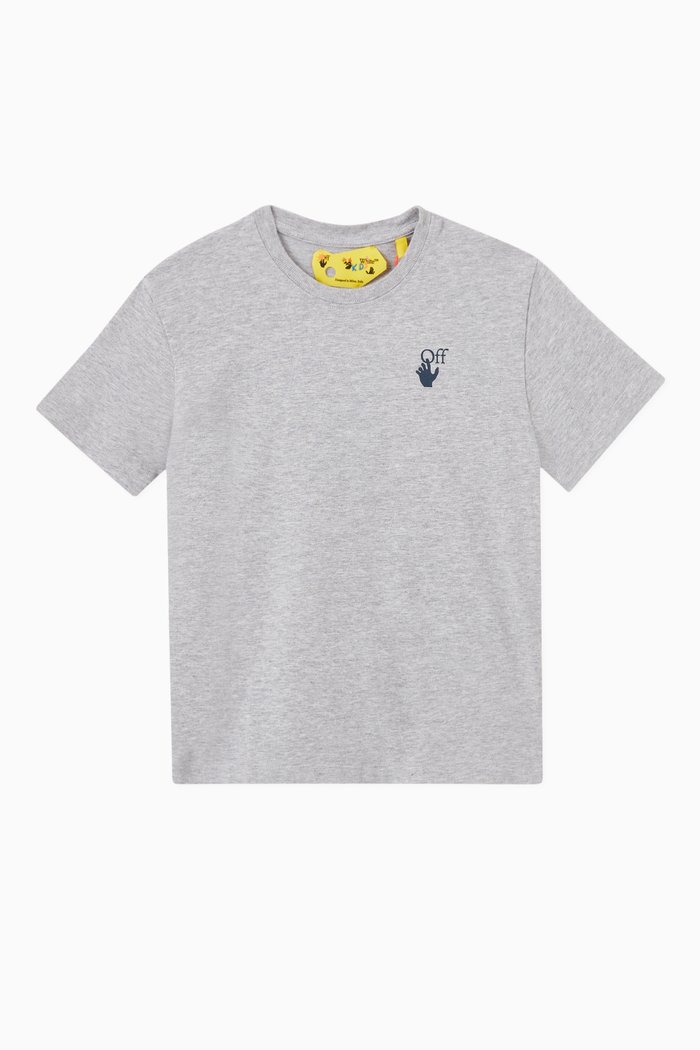 

Marker Arrows T-shirt in Cotton Jersey, Grey