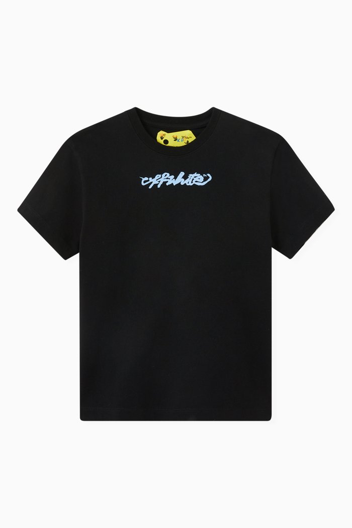 

Script Logo T-shirt in Cotton Jersey, Black