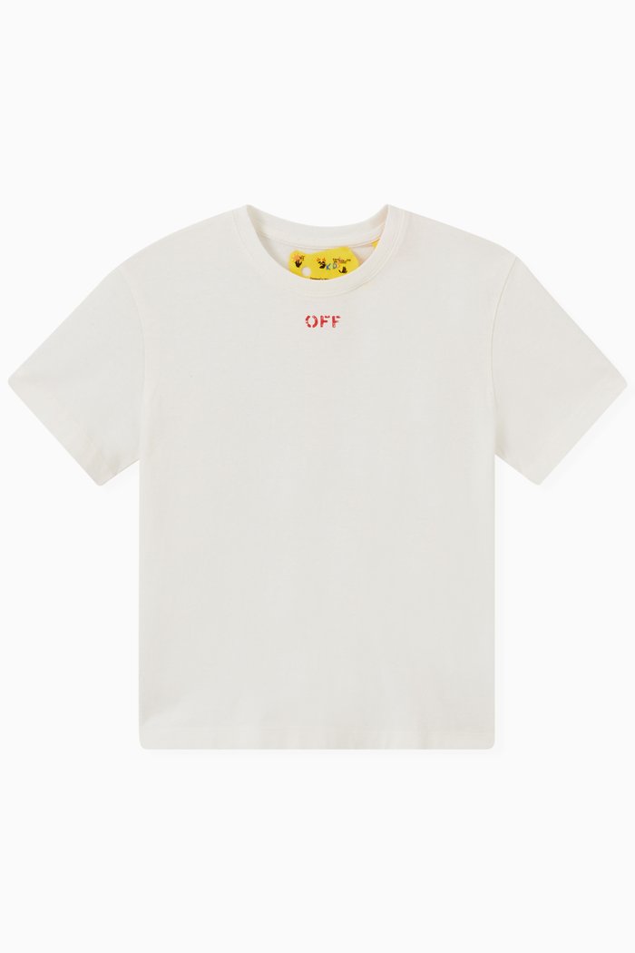 

Stamp Logo T-shirt in Cotton Jersey, White