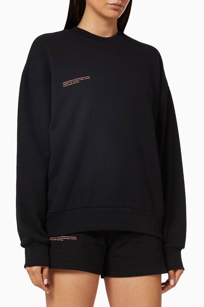 

Lightweight Organic Cotton Sweatshirt, Black