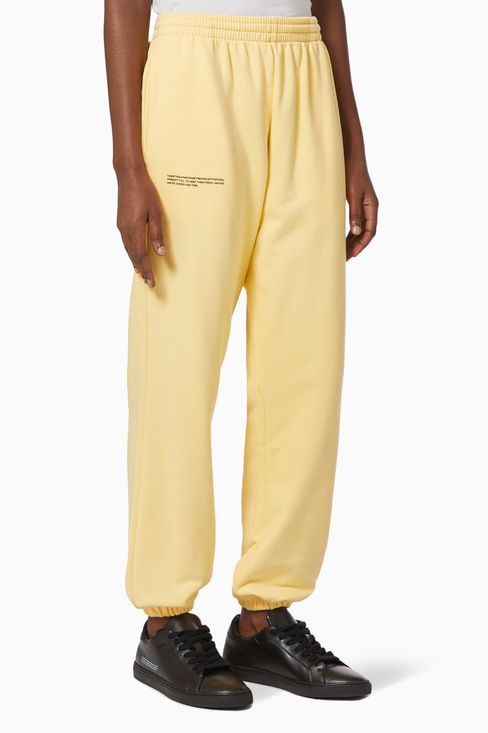 

Lightweight Organic Cotton Track Pants, Yellow