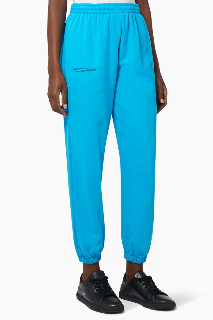 

Organic Cotton Track Pants, Blue