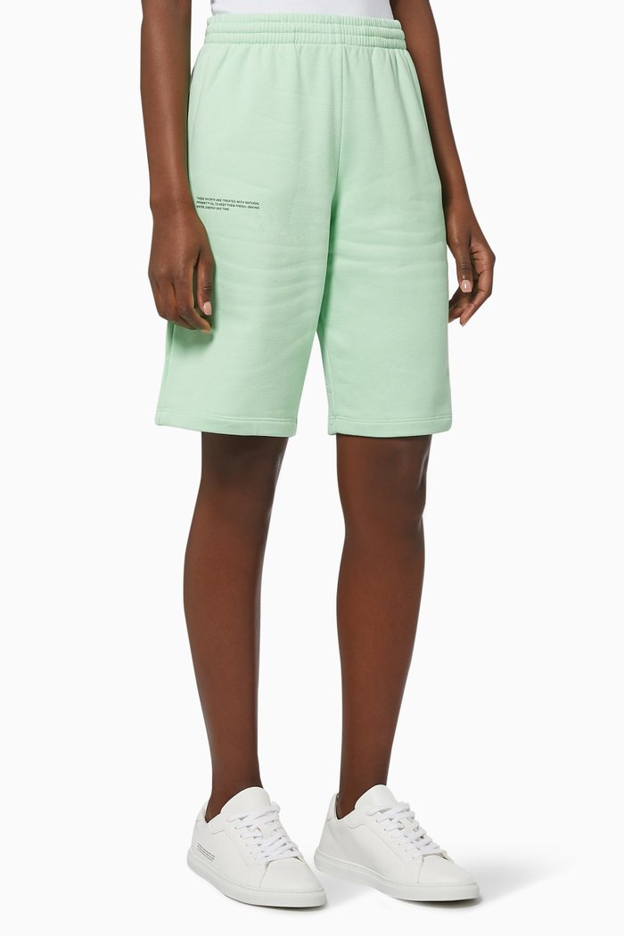 

Lightweight Organic Cotton Long Shorts, Green