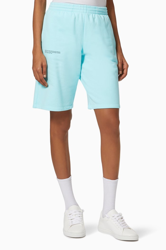 

Lightweight Organic Cotton Long Shorts, Blue