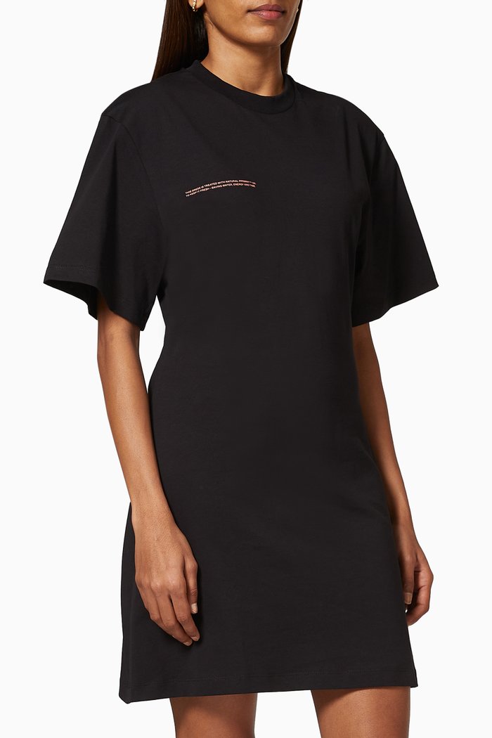 

Lightweight Organic Cotton T-shirt Dress, Black