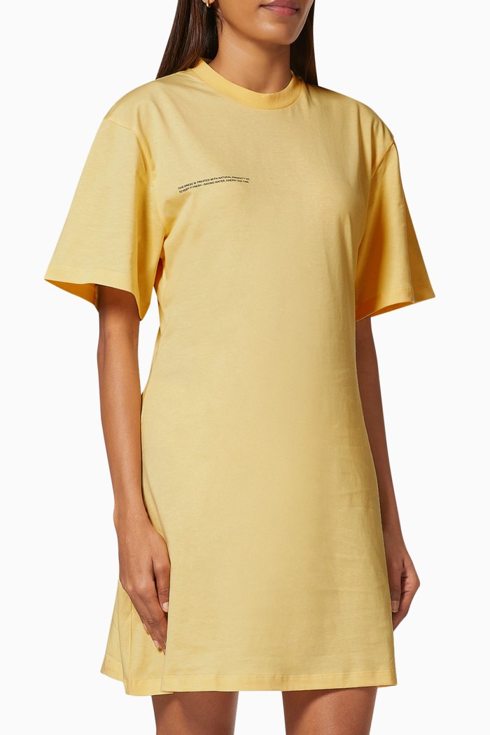 

Lightweight Organic Cotton T-shirt Dress, Yellow