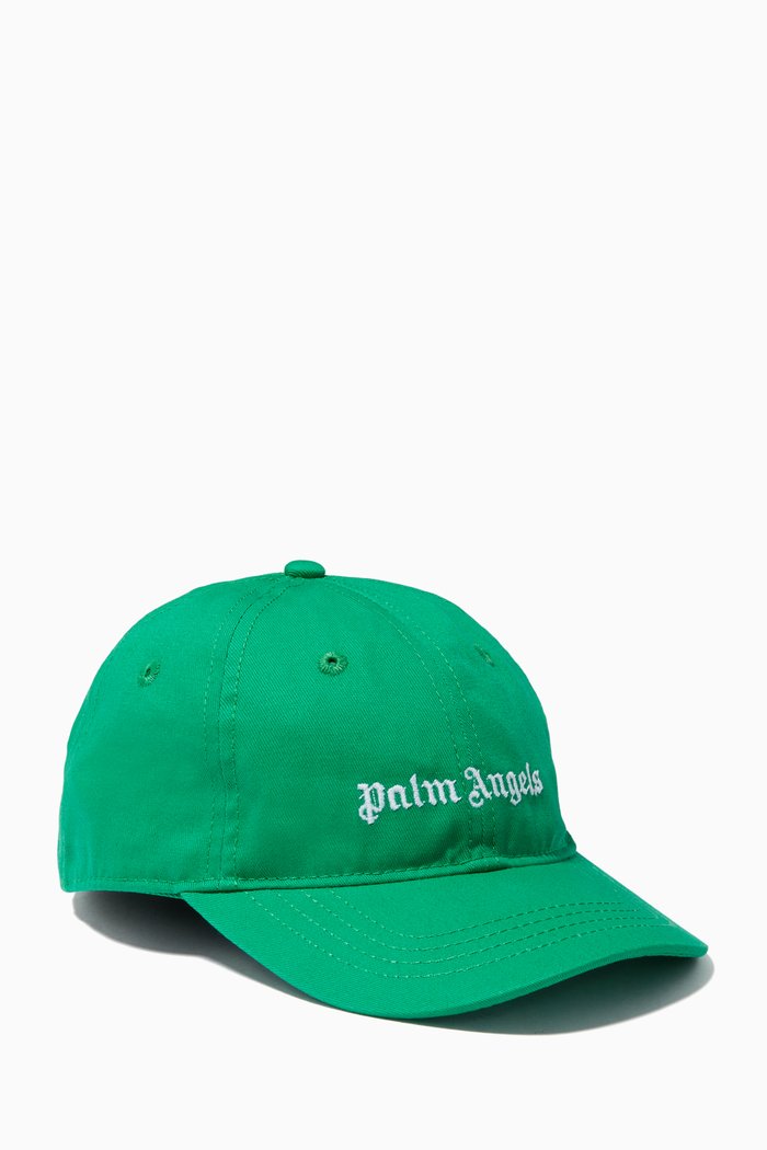 

Logo Cap in Cotton, Green