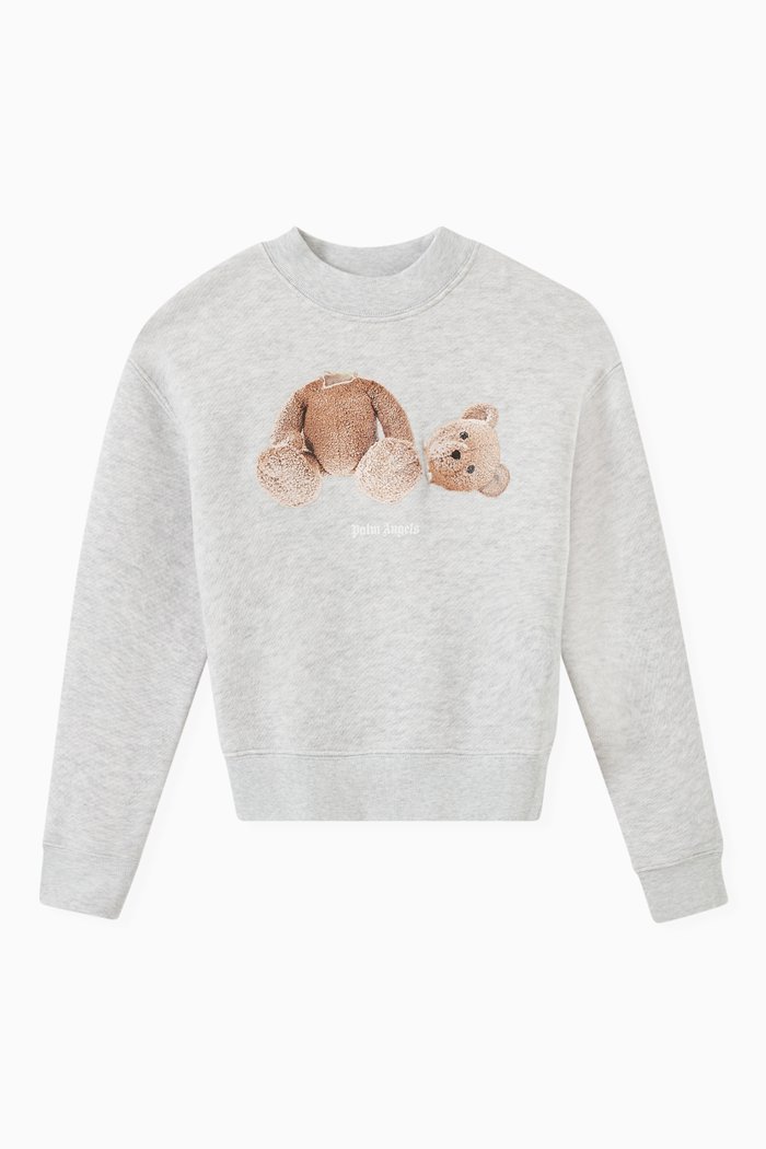 

Bear Sweatshirt in Cotton Terry, Grey