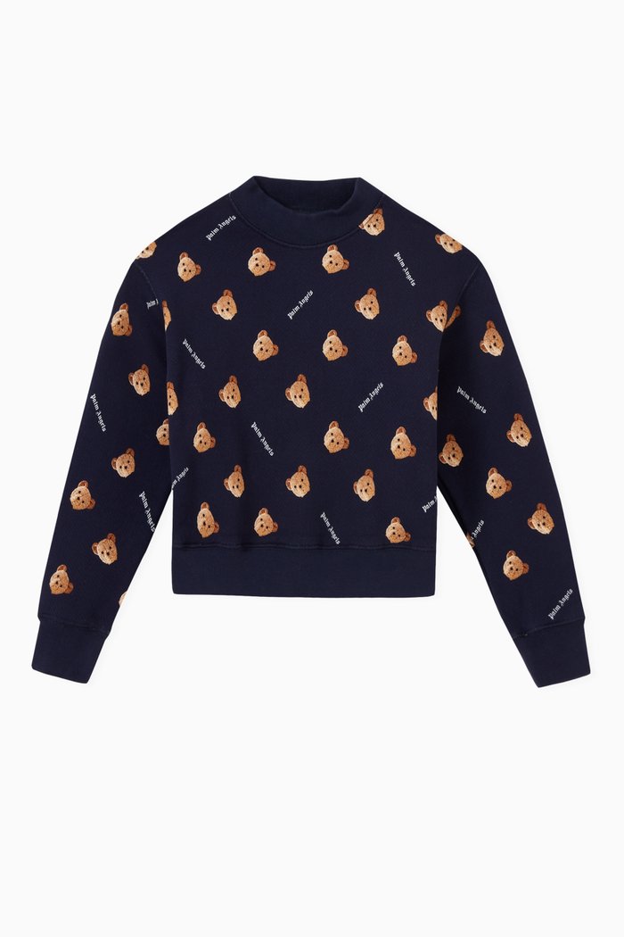 

Bear Sweatshirt in Cotton Terry, Blue