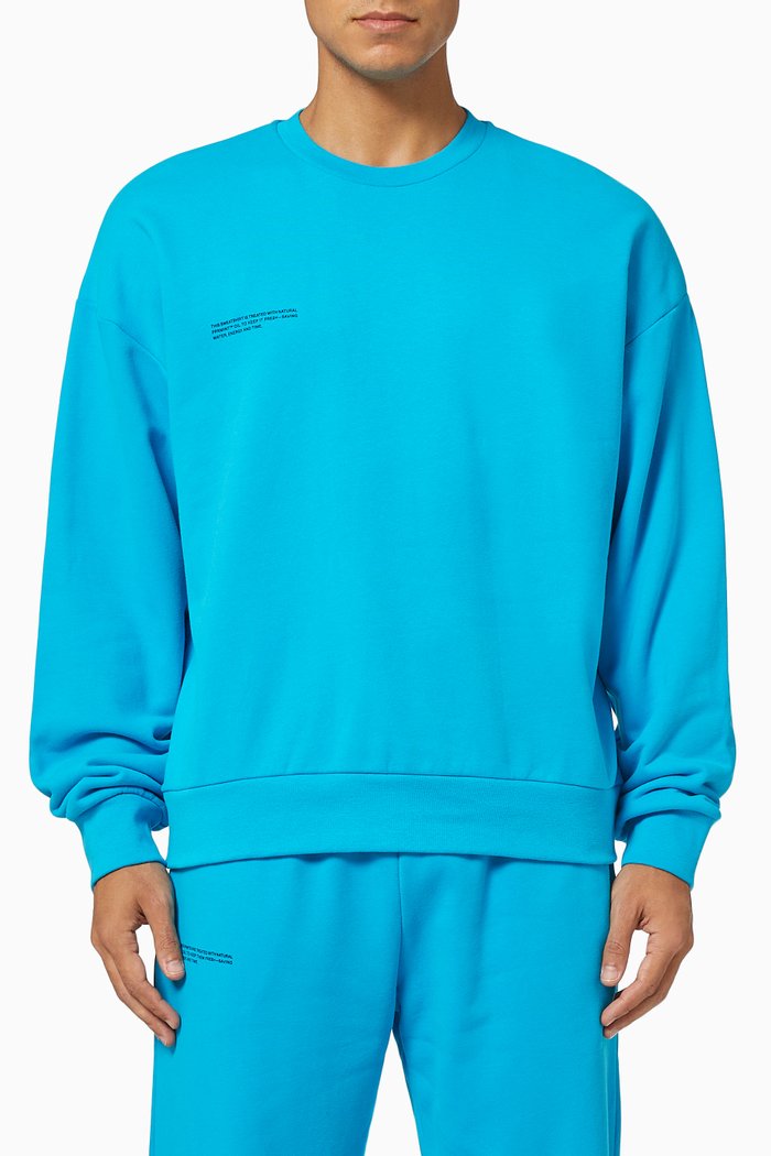 Lightweight Organic Cotton Sweatshirt, Blue