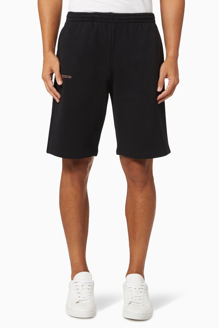 

Lightweight Organic Cotton Long Shorts, Black