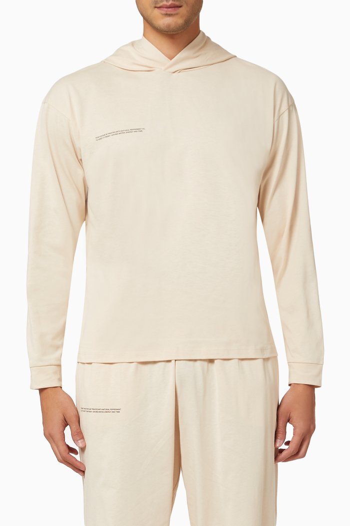 

Lightweight Organic Cotton Loungewear Hoodie with C-FIBER™, Neutral