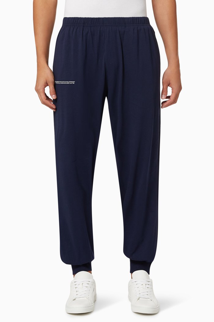 

Lightweight Organic Cotton Loungewear Track Pants with C-FIBER™, Blue