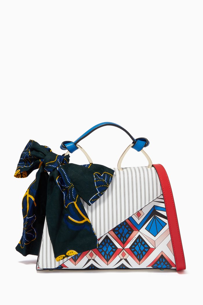 

Ergobando Handbag in Calfskin Leather, White