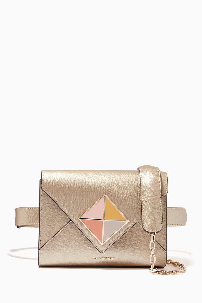 

Limone Beltbag in Grainy Calfskin Leather, Gold