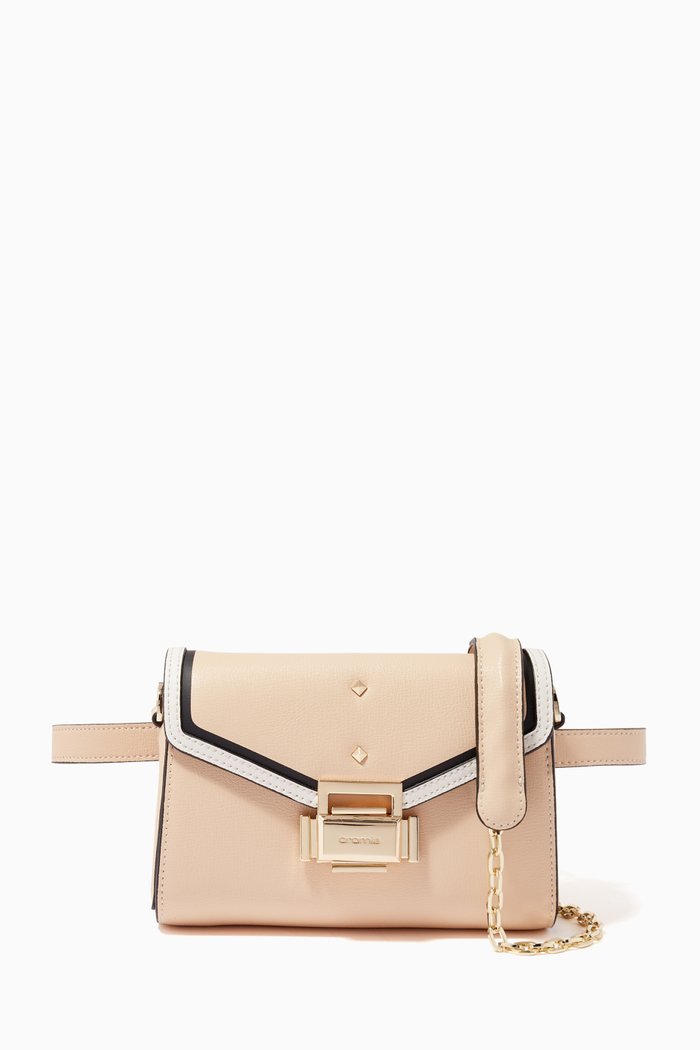 Ginger Beltbag in Micro-grain Calfskin Leather, Neutral