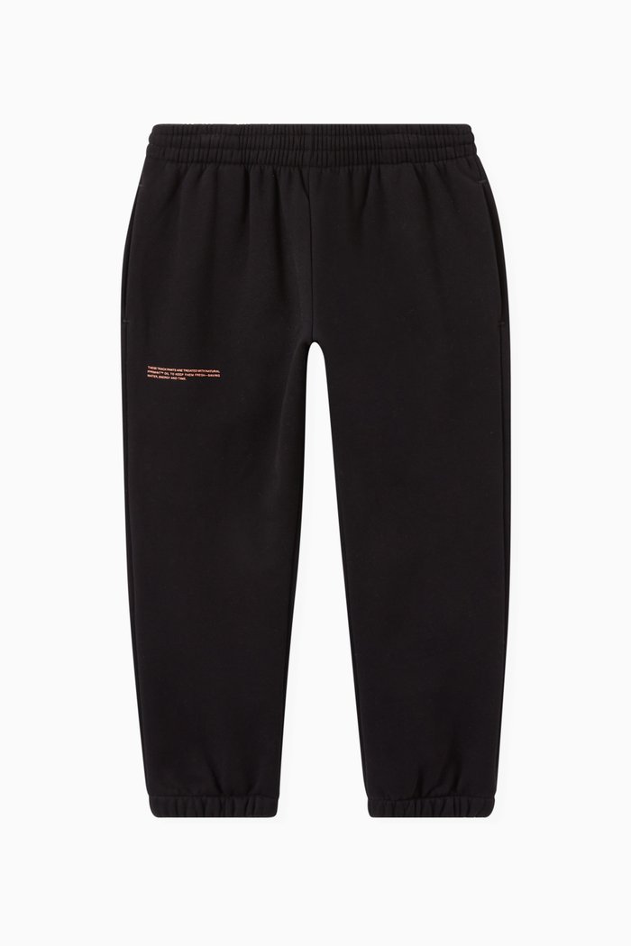 

Lightweight Organic Cotton Track Pants, Black