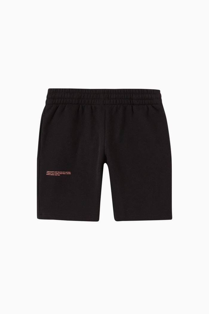 

Organic Cotton Long Shorts, Black