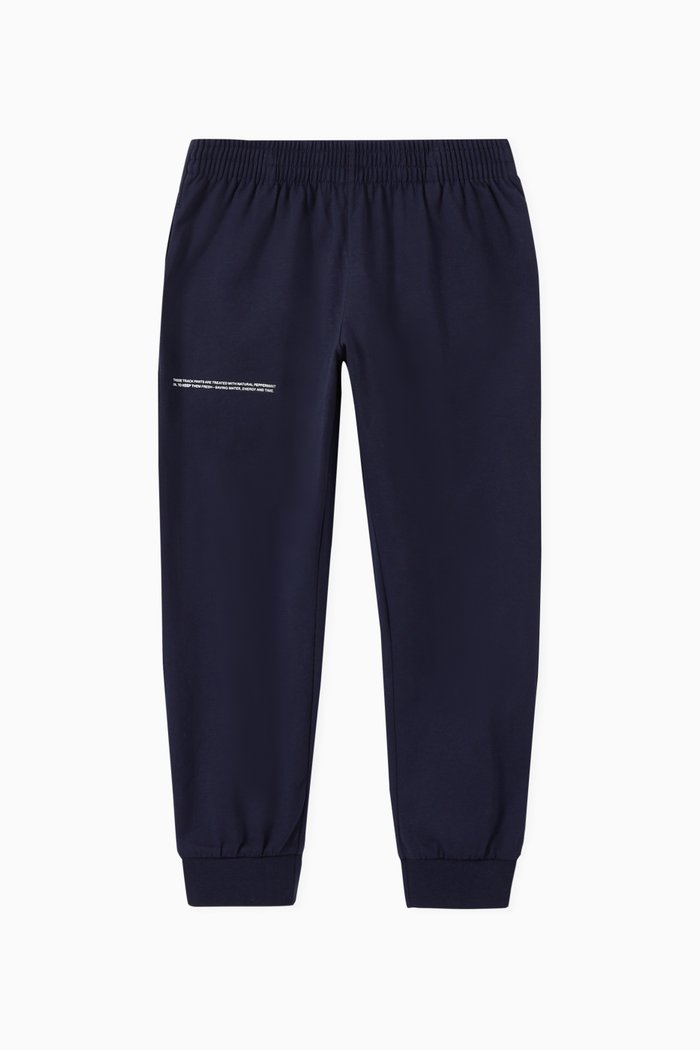 

Lightweight Organic Cotton Loungewear Track Pants, Blue