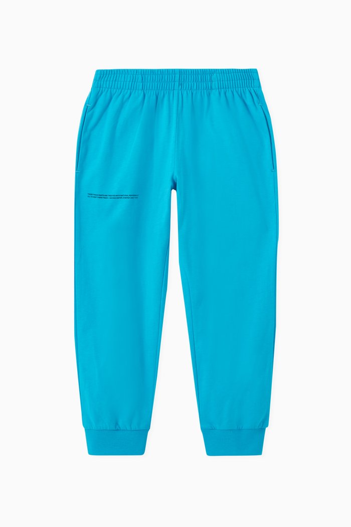 

Lightweight Organic Cotton Loungewear Track Pants, Blue