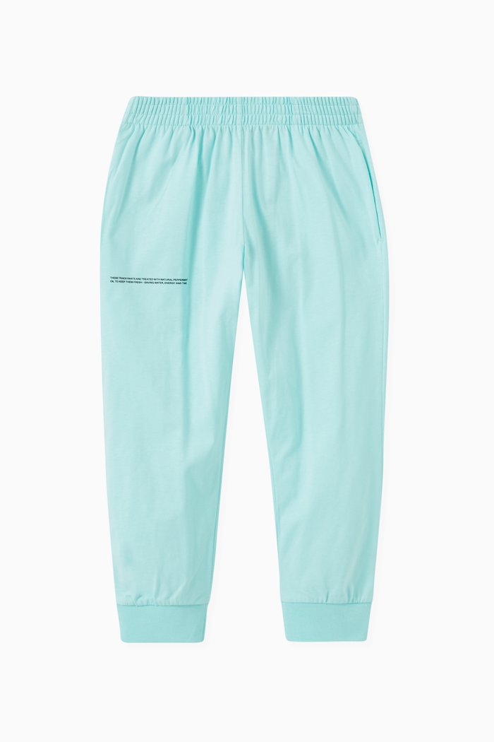 Lightweight Organic Cotton Loungewear Trackpants, Blue