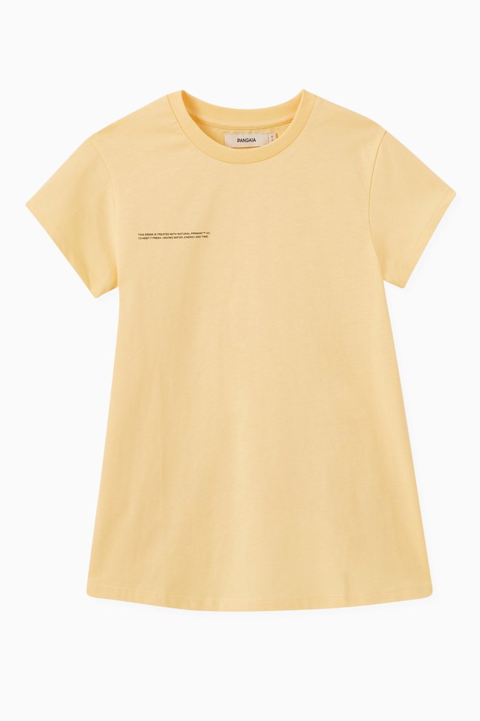 

Organic Cotton T-shirt Dress, Yellow