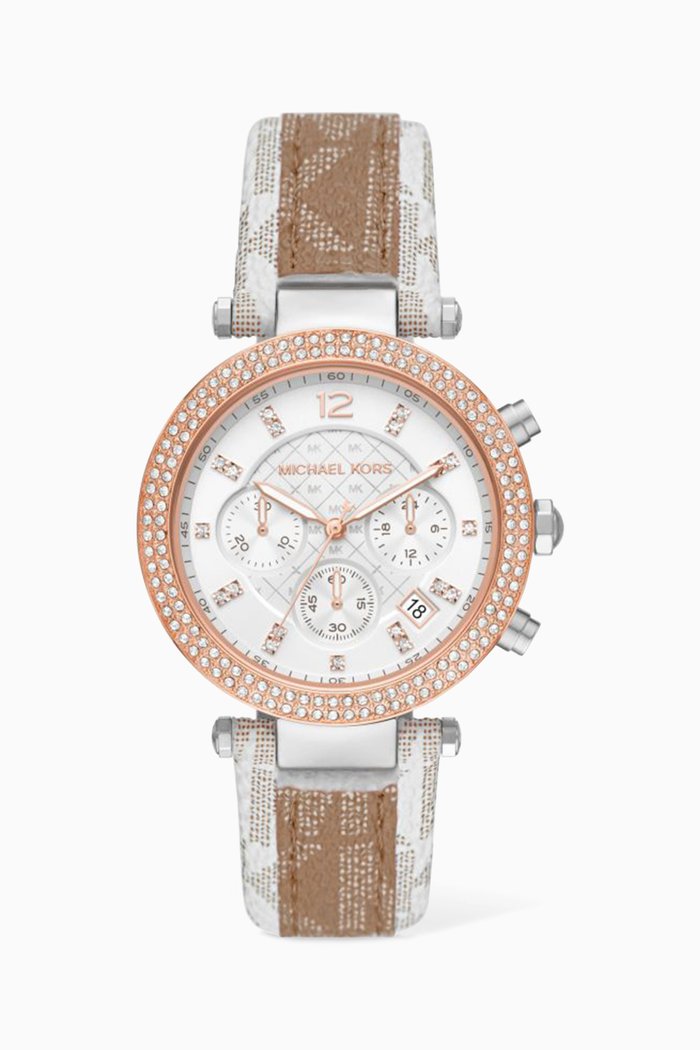 

Parker Chronograph Watch, 39mm, Brown