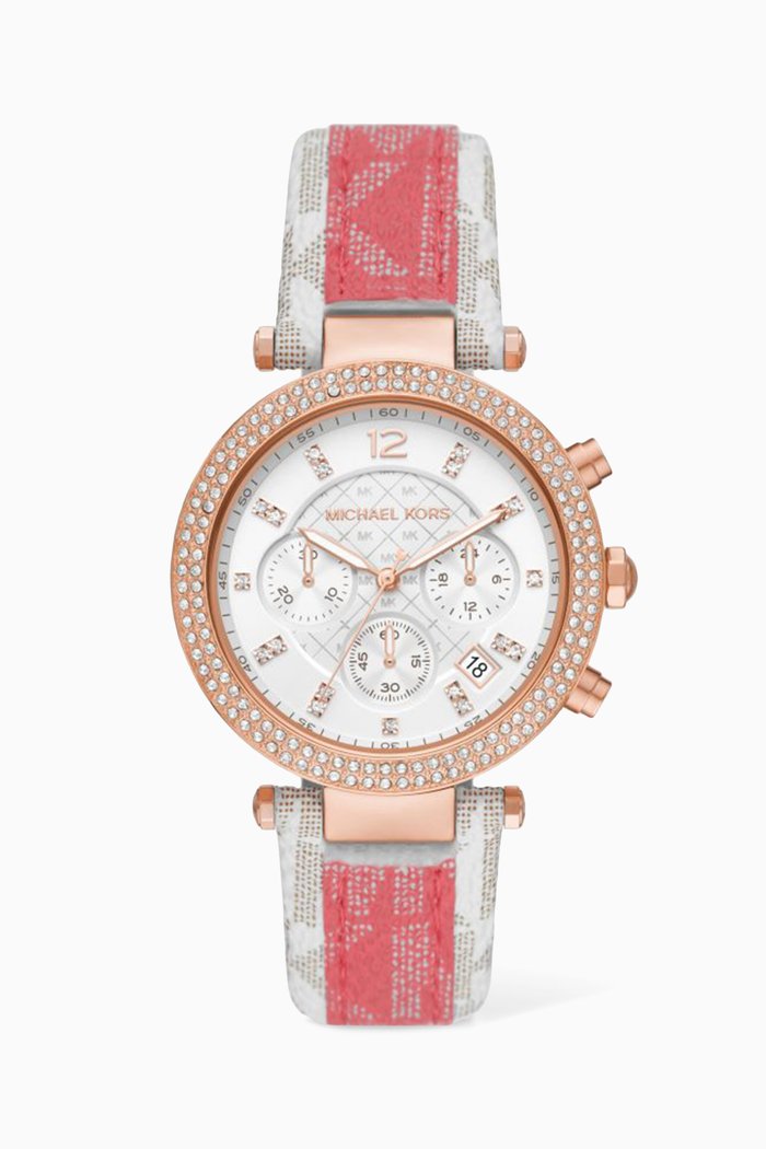 

Parker Chronograph Watch, 39mm, Pink