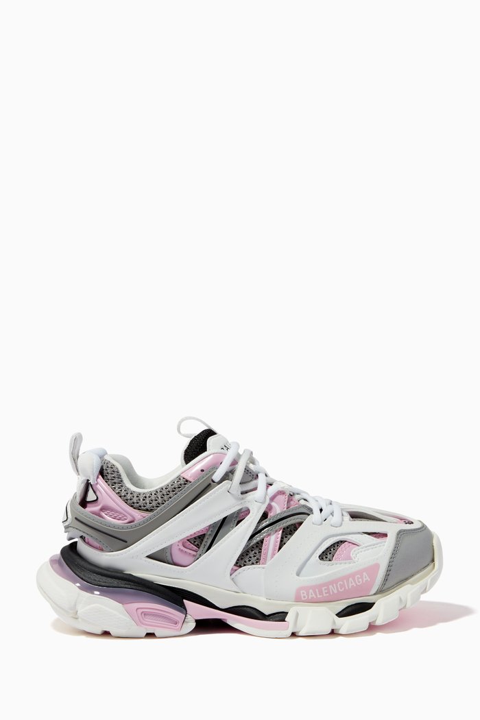 

Track Sneakers in Mesh & Rubber, Pink