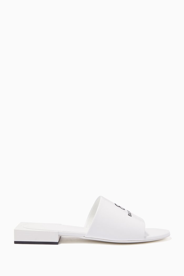 

BB Box Sandals in Nappa Sheepskin, White