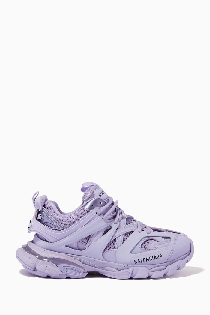 

Track Sneakers in Mesh & Nylon, Purple