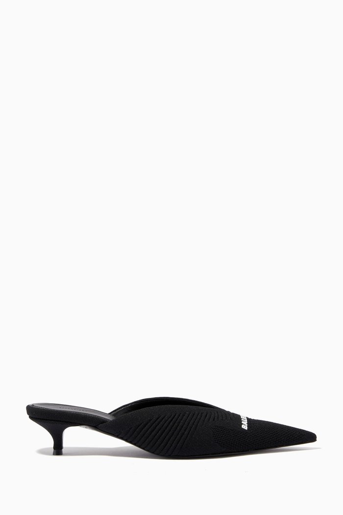 

Knife 2.0 Mules in Recycled Knit, Black