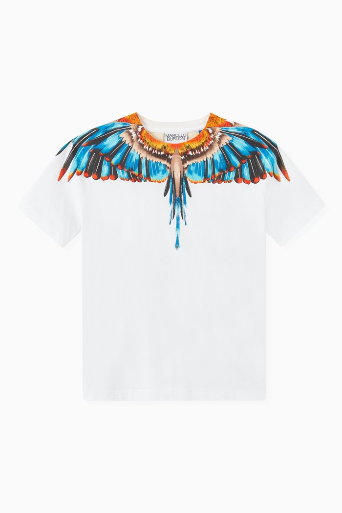 

Grizzly Wings T-shirt in Cotton Jersey, White