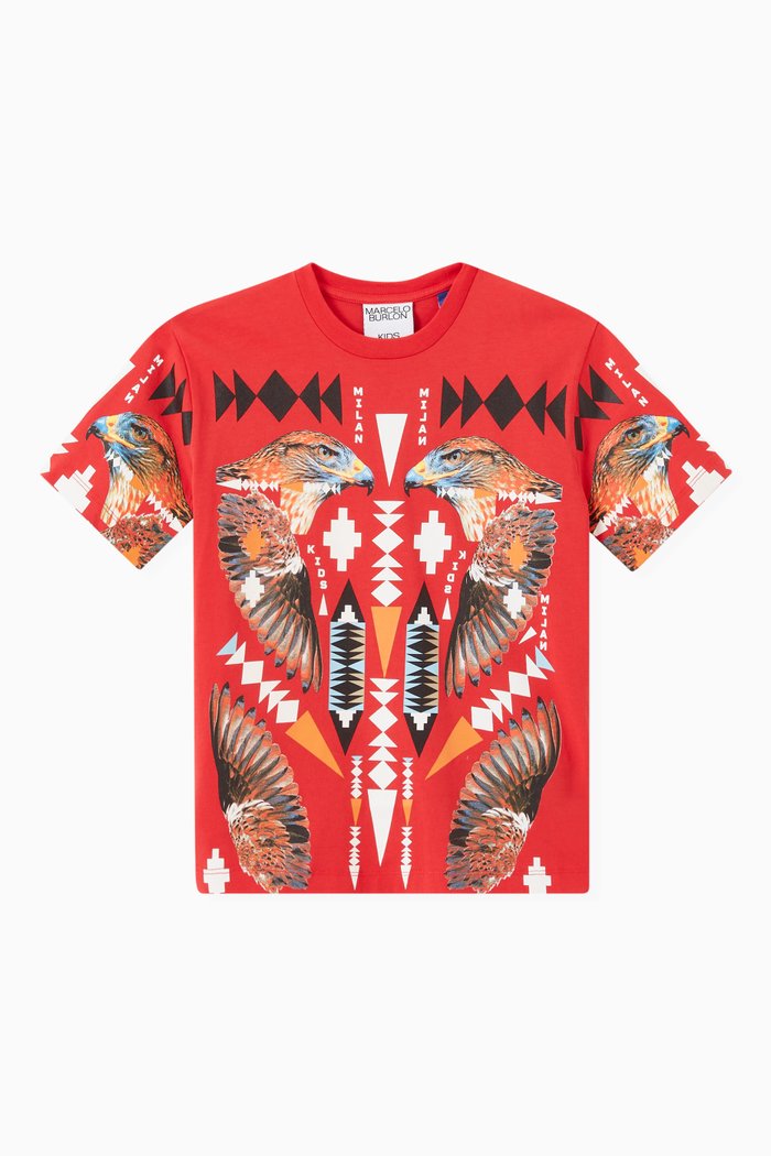 

Hawk T-shirt in Cotton Jersey, Multicolour