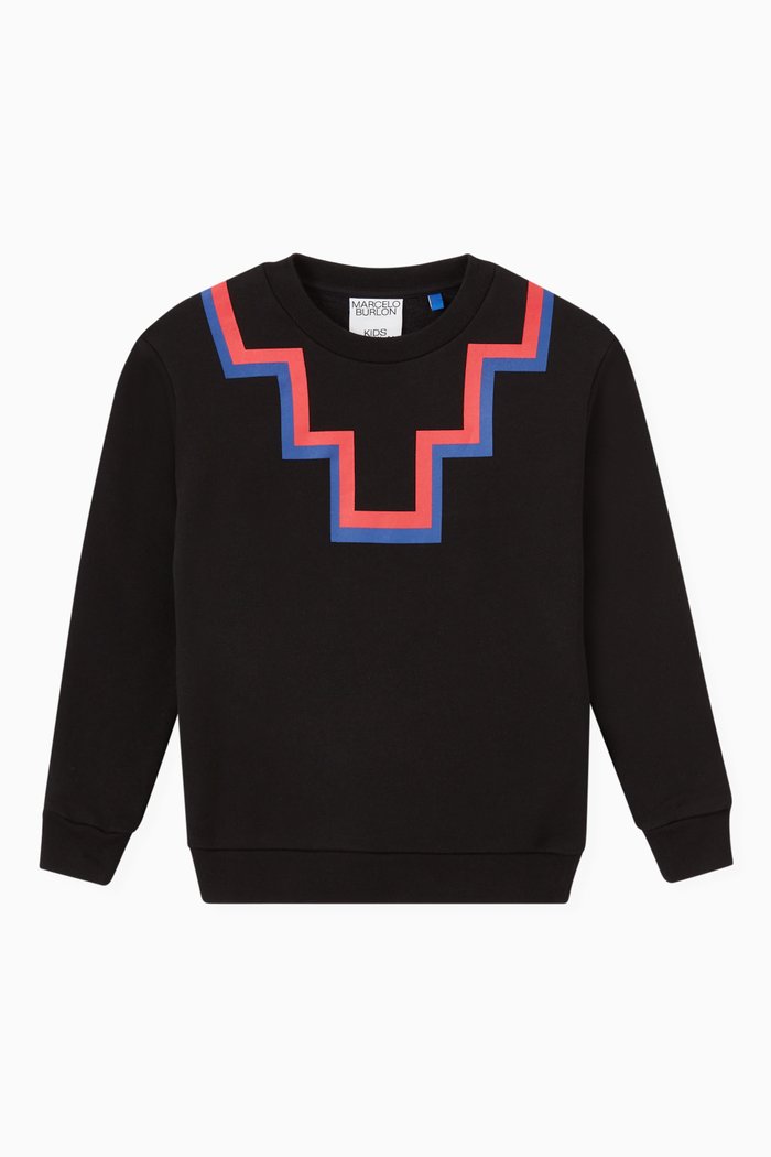 

Cross Sweatshirt in Cotton Jersey, Black