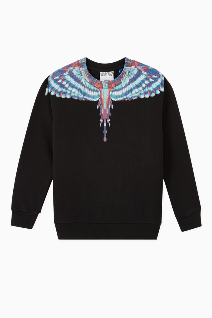 

Wings Sweatshirt in Cotton Jersey, Blue