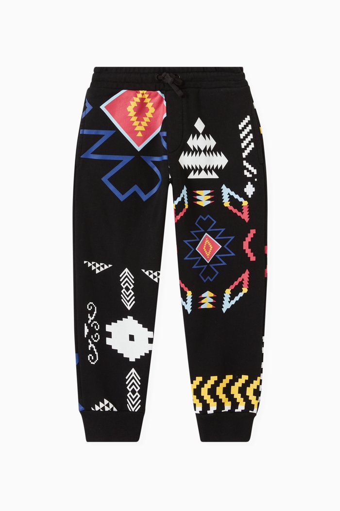 

Patchwork Folk Sweatpants in Cotton Jersey, Multicolour