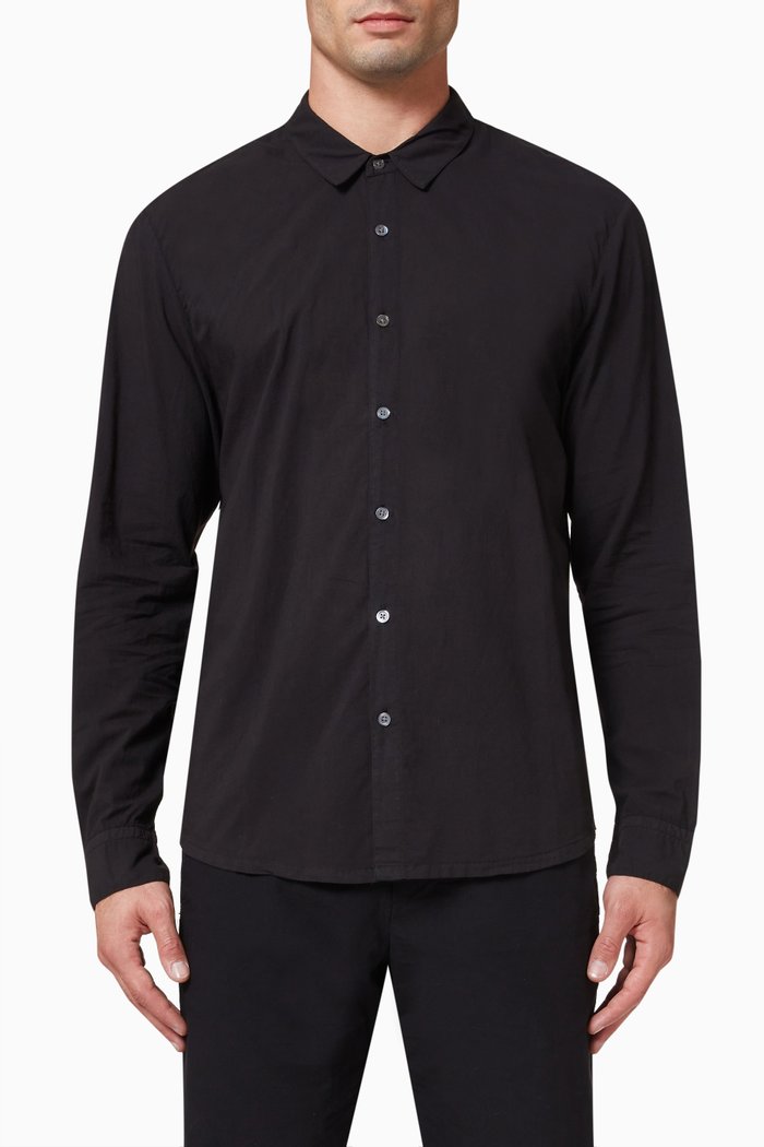 

Standard Shirt in Cotton Lawn, Black