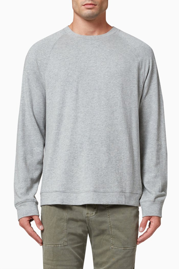 

Crewneck Sweatshirt in French Terry, Grey