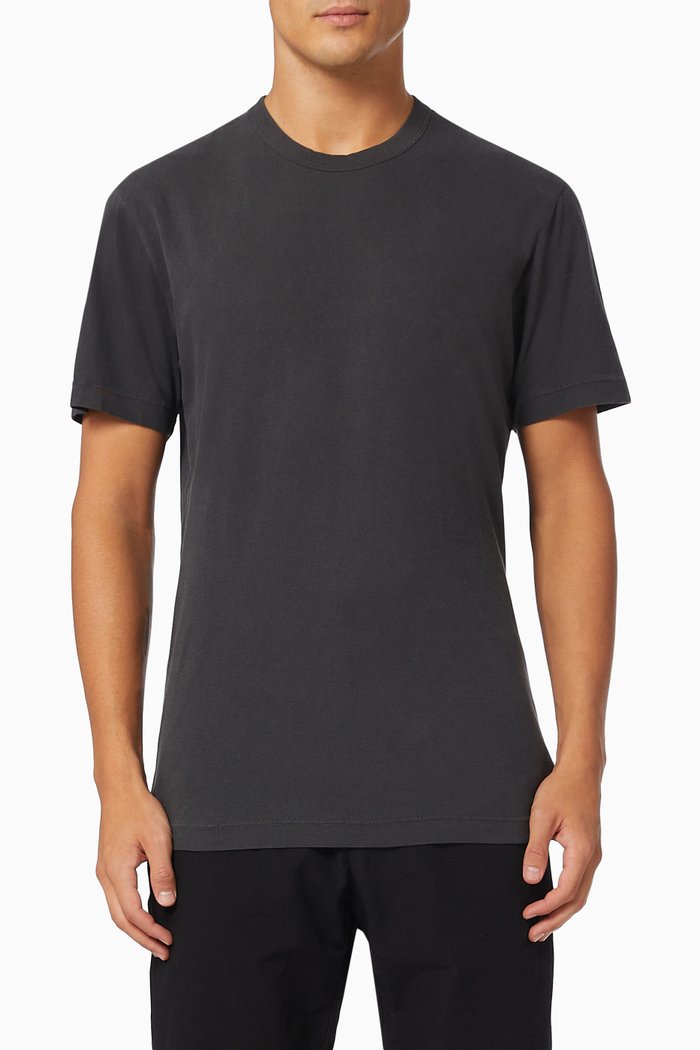 Short Sleeve Crew T-shirt in Jersey, Grey