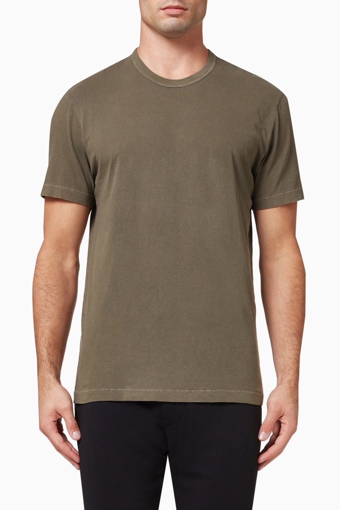 

Short Sleeve Crew T-shirt in Jersey, Green