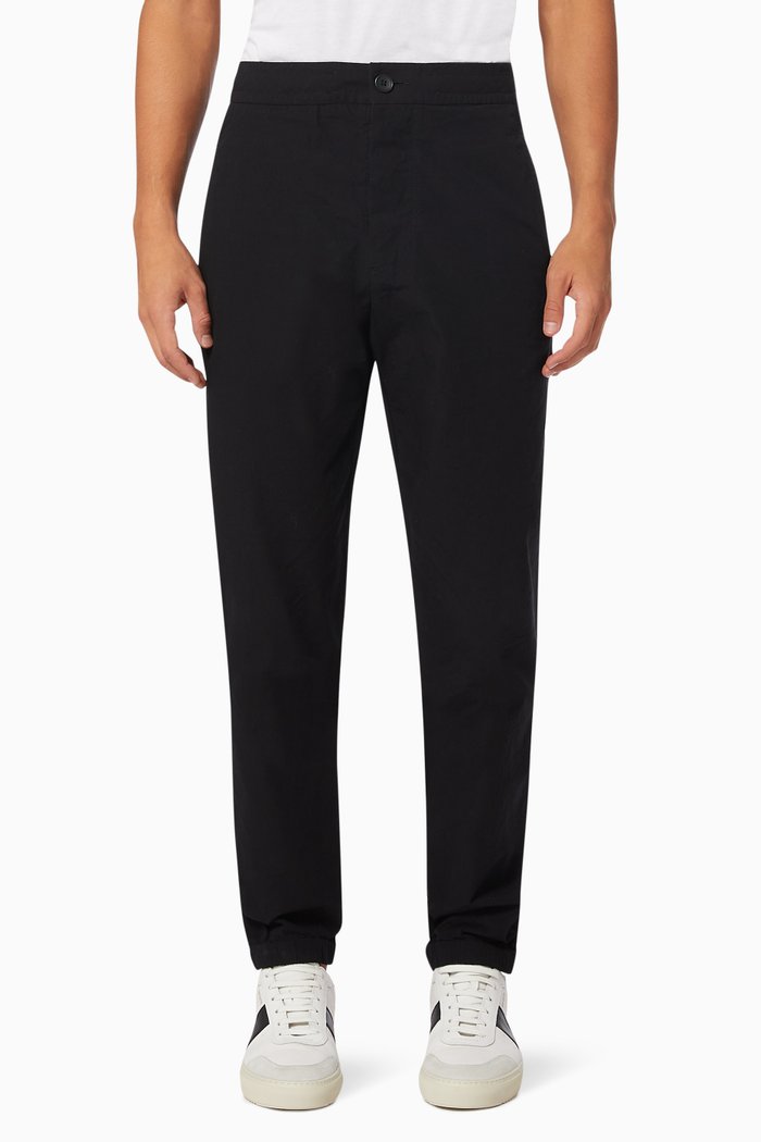 

Twisted Seam Pants in Poplin, Black